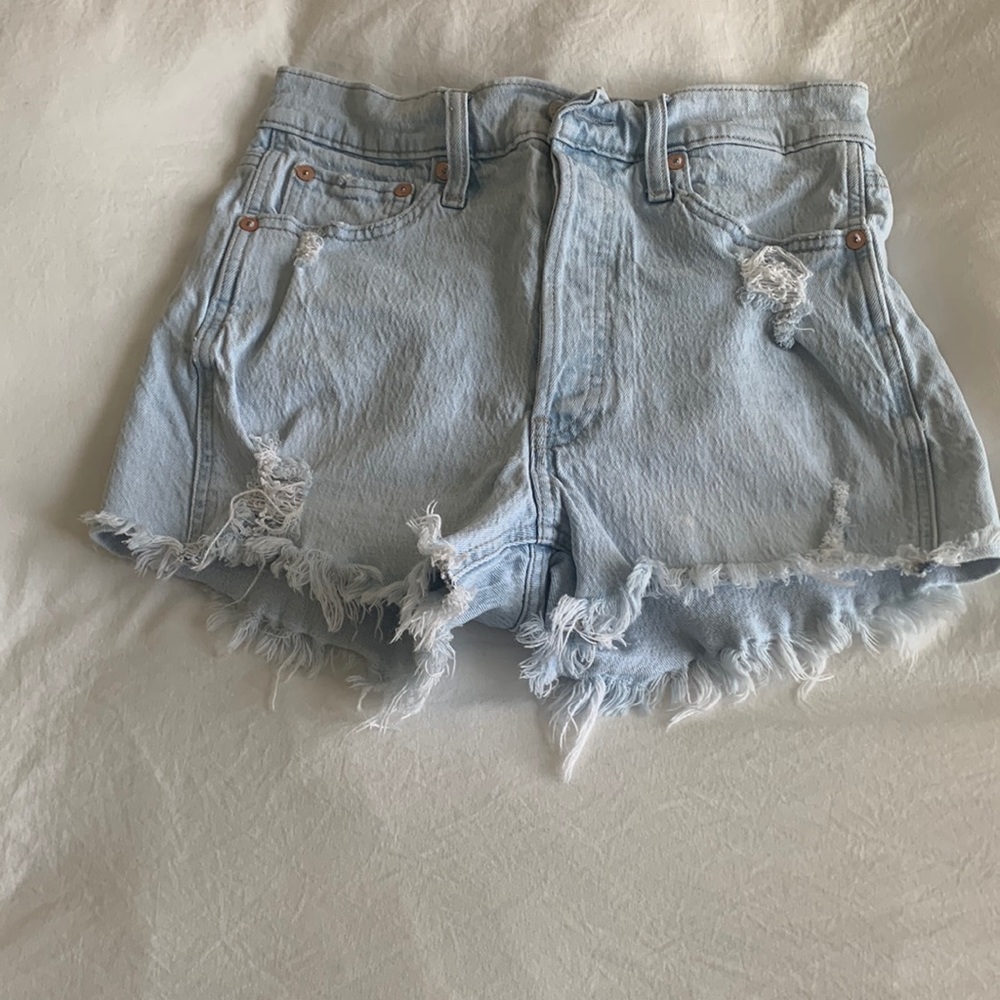 Gap high waisted cheeky jean shorts